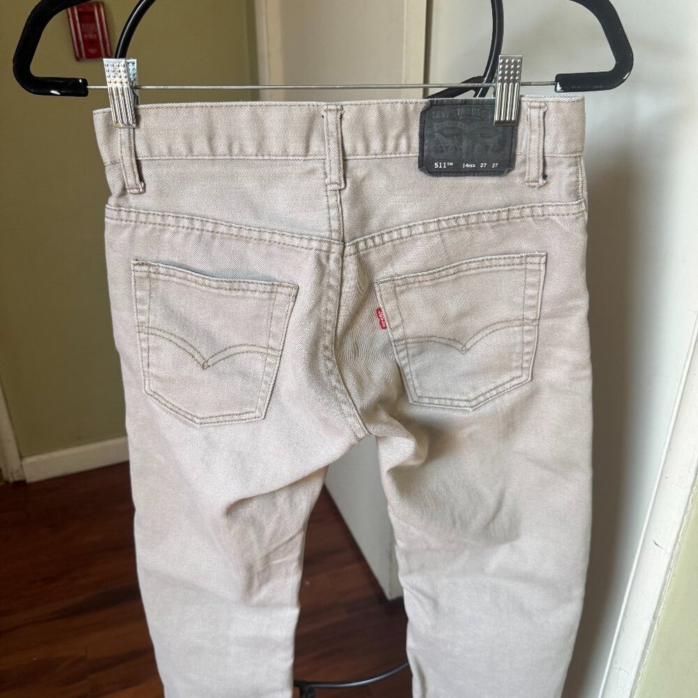 LEVIS 511 SLIM STRAIGHT KHAKI COLOR SIZE 27 X 27